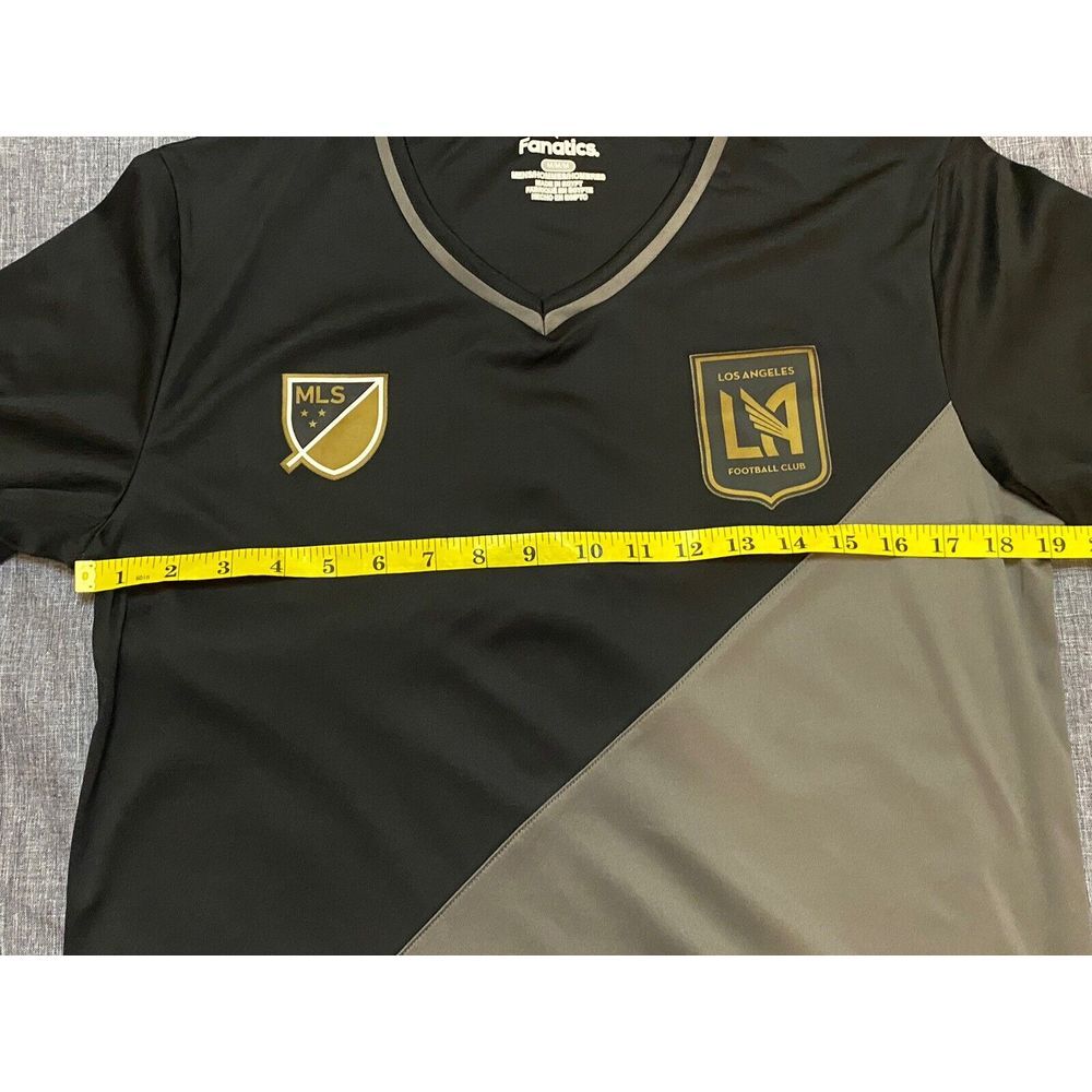Men's Fanatics Black/Gray LAFC Striker V-Neck T-Shirt - Picture 10 of 14